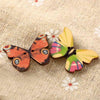 Colorful Butterfly Wooden Scrapbooking Buttons