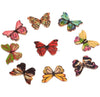 Colorful Butterfly Wooden Scrapbooking Buttons